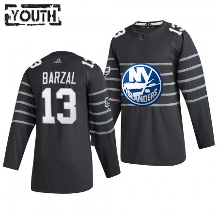 Camisola New York Islanders Mathew Barzal 13 Cinza Adidas 2020 NHL All-Star Authentic - Criança